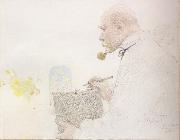 Carl Larsson Self-Portrait oil painting reproduction